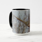 B23 Ringhalsfasan im Schnee Tasse (Vorderseite Links)