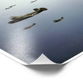 B24 Befreiungsbomber auf dem Weg zum Ziel Fotodruck (Ecke)