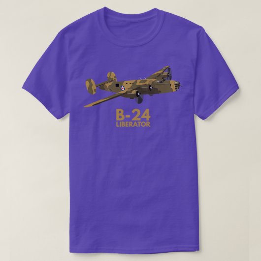 B24 Liberator WW2 Schwerbomber  T-Shirt (Design vorne)