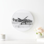 B25 Mitchell Bomberuhr Große Wanduhr (Zuhause)