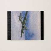 B29, blauer Himmel und Clouds_WWII Flugzeuge Puzzle (Horizontal)