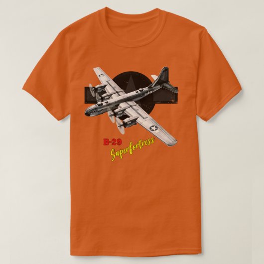 B29 Superfestress WW2-Bombenflugzeug T-Shirt (Design vorne)