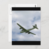 B29 von unten. (Flugzeug_WWII-Flugzeuge Postkarte (Vorne/Hinten)