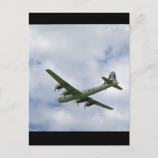 B29 von unten. (Flugzeug_WWII-Flugzeuge Postkarte (Vorderseite)