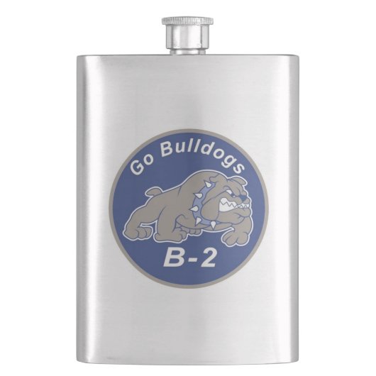 B2-Patchflasche Flachmann (Vorderseite)