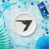 B2 Stealth Spirit Christmas Airplane Jet Digital Pappteller (Party)