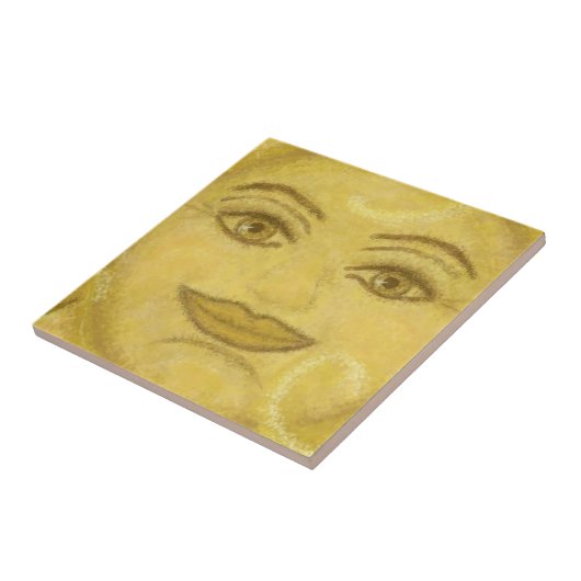 B2 - Sunface Wandgemälde, Mitte - B2 Fliese (Seite)