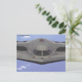 B2-Tarnkappenbomber-Postkarte Postkarte (Stehend Vorderseite)