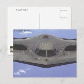B2-Tarnkappenbomber-Postkarte Postkarte (Vorne/Hinten)