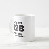 B2B oder nicht 2B? Kaffeetasse (Vorderseite Links)