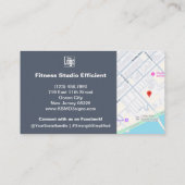 B2B Services QR Code Grau weiß Empfehlungskarte (Rückseite)