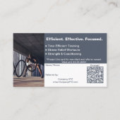 B2B Services QR Code Grau weiß Empfehlungskarte (Vorderseite)