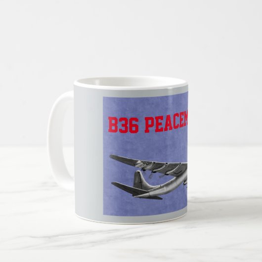 B36 Bomber-Kaffee-Tasse für Friedensschaffende Kaffeetasse (Vorderseite Links)