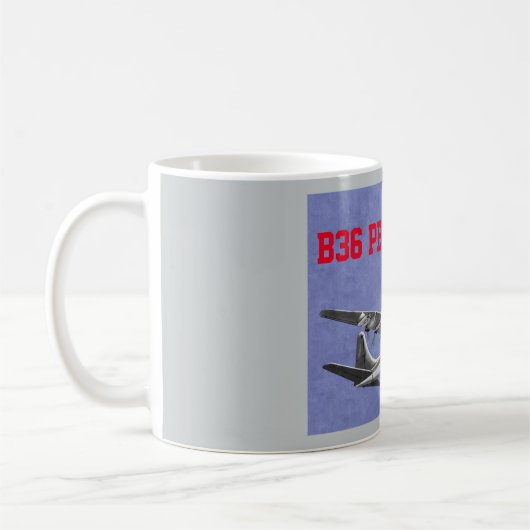 B36 Bomber-Kaffee-Tasse für Friedensschaffende Kaffeetasse (Links)