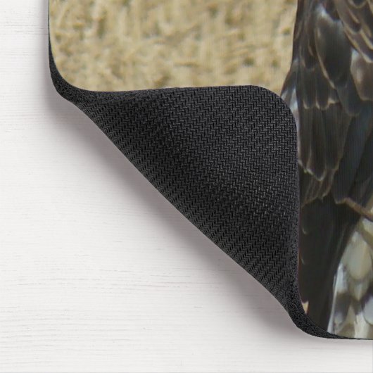 B36 Ferruginous Hawk im Weizenfeld Mousepad (Ecke)