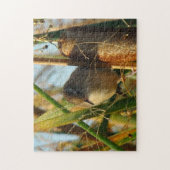 B3 Marsh Wren in Cattails Puzzle (Vertikal)