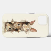 B3 Three Bunnies 3D Illusion Case-Mate iPhone Hülle (Rückseite (Horizontal))