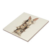 B3 Three Bunnies 3D Illusion Fliese (Seite)
