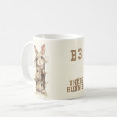 B3 Three Bunnies 3D Illusion  Kaffeetasse (Vorderseite Links)