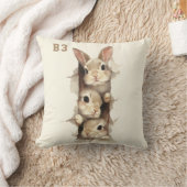 B3 Three Bunnies 3D Illusion Kissen (Decke)