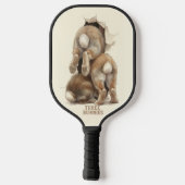 B3 Three Bunnies 3D Illusion Pickleball Schläger (Rückseite)