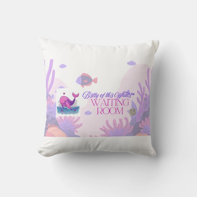 B3lly of th3 Whal3 Waiting Room throw pillow Kissen (Vorderseite)