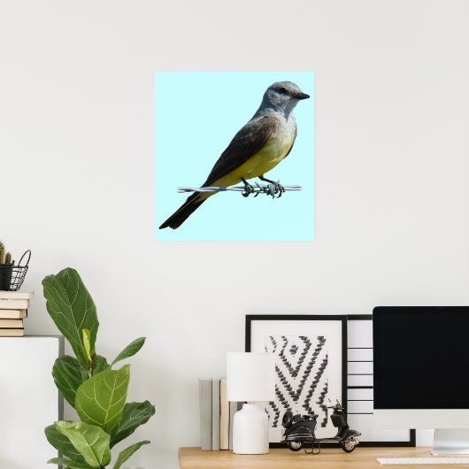 B45 Western Kingbird Poster (Heimbüro)