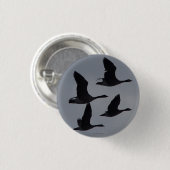 B46 Kanadagänse im Flug Button (Vorne & Hinten)