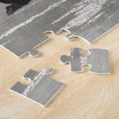 B47 Kanadische Gänse über Frozen Puzzle (Seite)