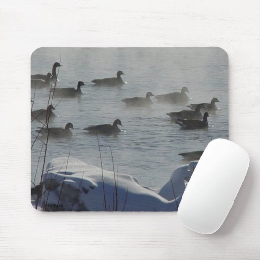 B49 Kanadische Gänse auf dem Frozen Mousepad (Mit Mouse)