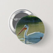 B4 Weißer Pelikan Button (Vorne & Hinten)