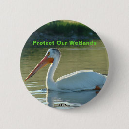 B4 White Pelican Button