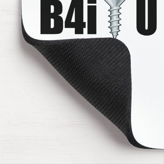 B4i Schraube U RU über 18-Quart-PU Mousepad (Ecke)