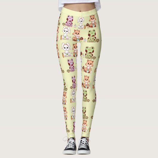 B4L | Kawaii inspirierte | ABDL/DDLG niedliches |! Leggings (Vorderseite)