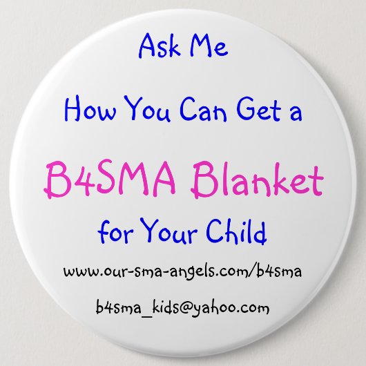 B4SMA "fragen" Knopf Button (Vorderseite)