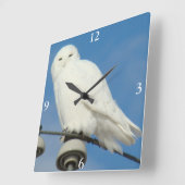B50 Schneeauwl Quadratische Wanduhr (Winkel)