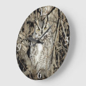 B51 Großes Hornhuhn Große Wanduhr (Winkel)