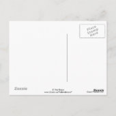 B51 Großes Hornhuhn Postkarte (Rückseite)