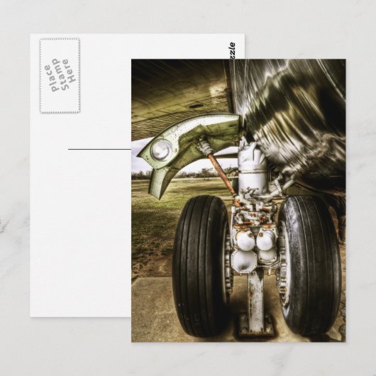 B52 Bomber-Landegetriebe Postkarte (Vorne/Hinten)
