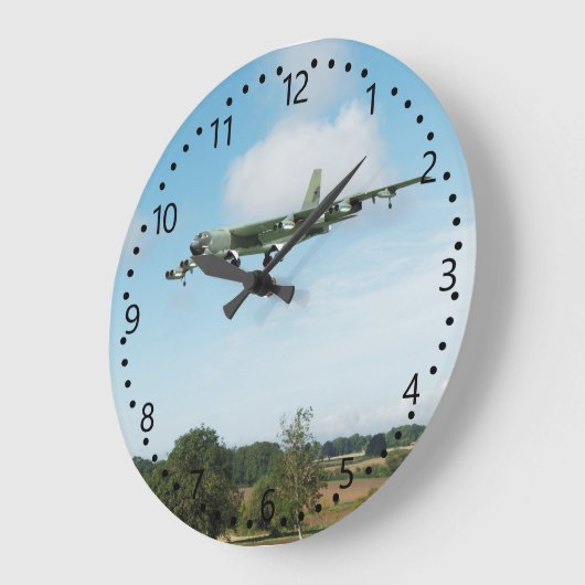 B52 Stratofortress-1 Große Wanduhr (Winkel)