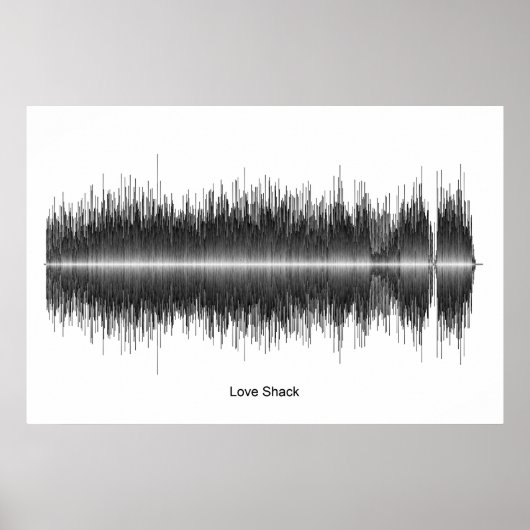 B52's Liebe Shack Soundwave Art Poster (Vorne)