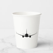 B737 Papierkaffee Pappbecher (Rückseite)