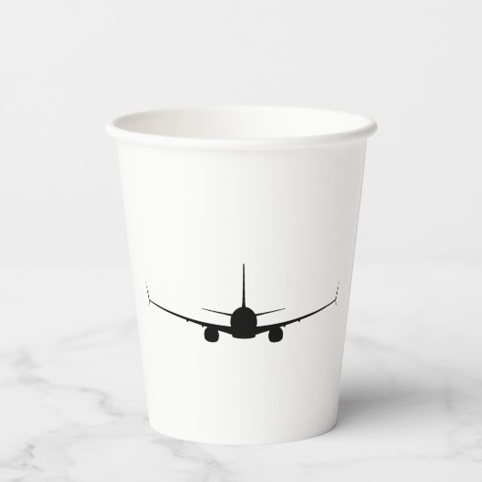 B737 Papierkaffee Pappbecher (Rückseite)