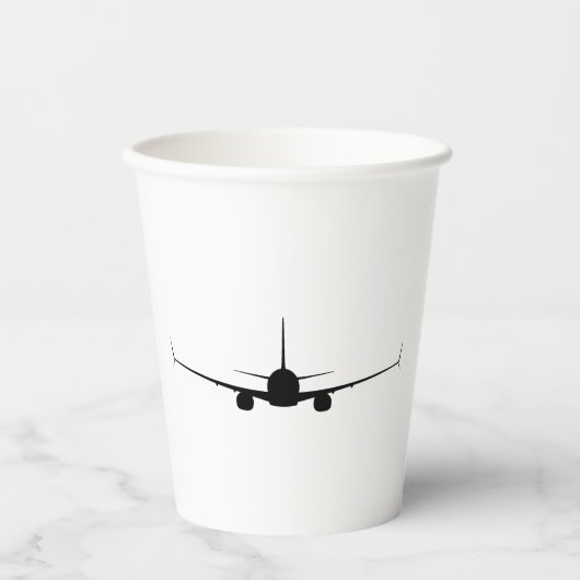 B737 Papierkaffee Pappbecher (Vorderseite)