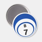 B7 Bingball-Kühlschrankmagnet Magnet (Vorderseite/Rückseite)