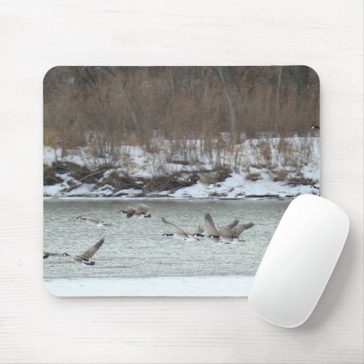 B7 Kanadischer Gänse im Flug Mousepad (Mit Mouse)