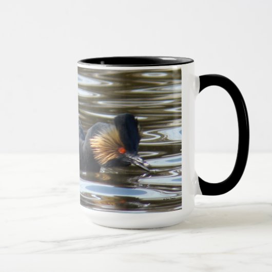 B8 Eared Grebe Courting Tasse (Rechts)