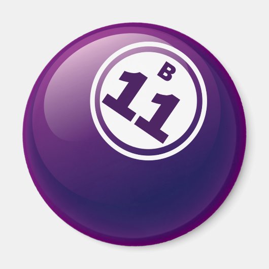 B 11 BINGO BALL MAGNET (Vorne)