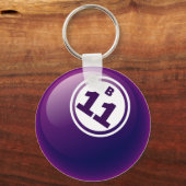 B 11 BINGO BALL SCHLÜSSELANHÄNGER (Vorderseite)