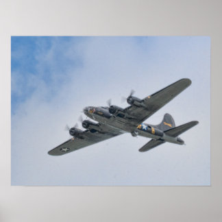 B-17 Bomber des Zweiten Weltkriegs Poster